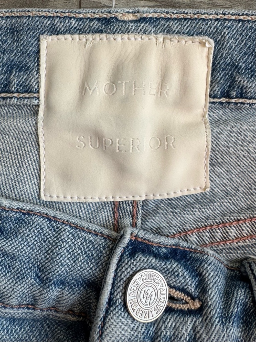 Mother Superior Tomcat Ankle Quite Contrary Wash Distressed Jeans sz 26 - Picture 6 of 11